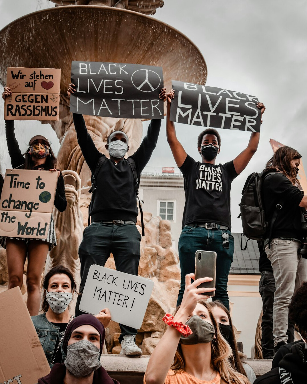 young people protesting for equality