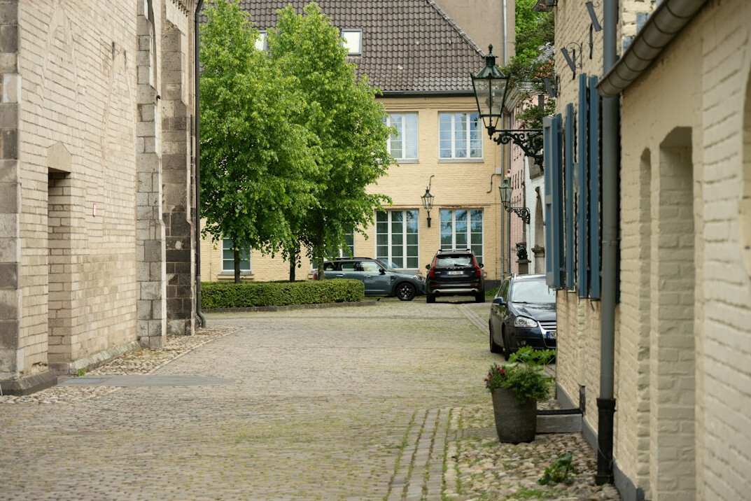 quiet german village street