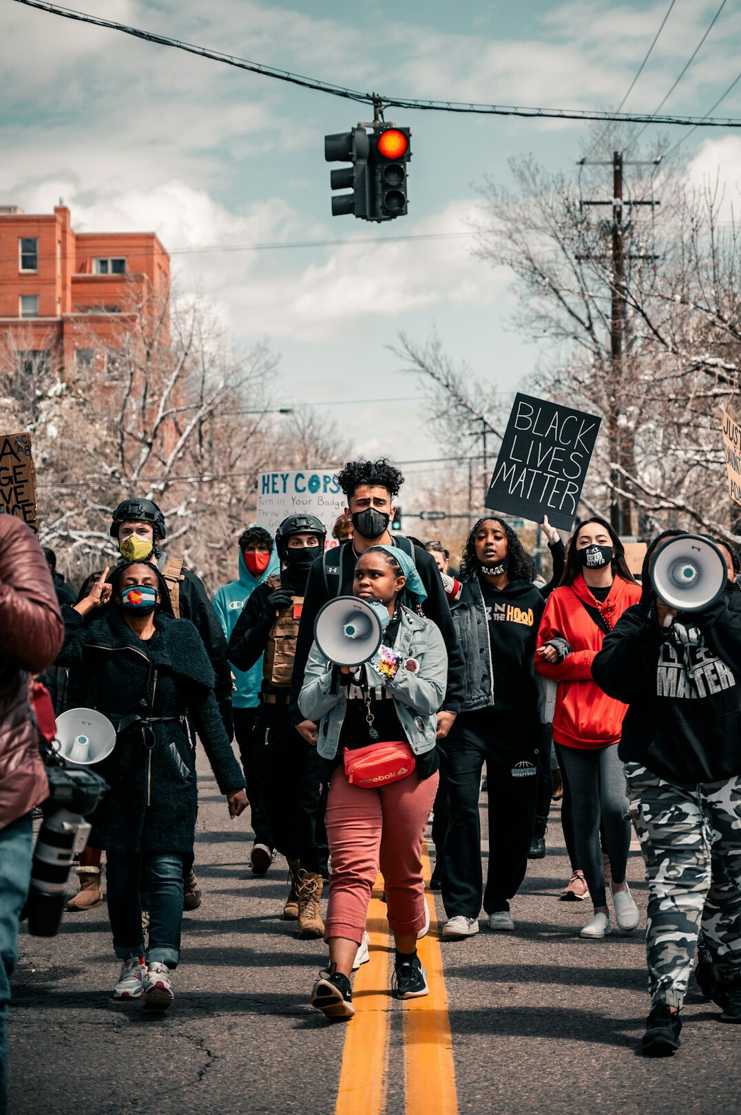 young people protesting for equality